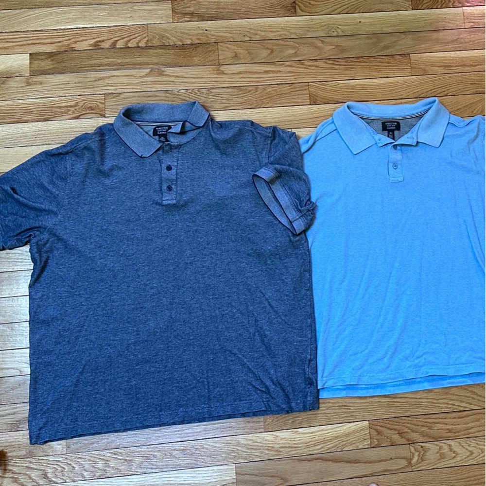 Nordstroms Men's shop Classics Blue and Gray Polo Shirt Set XL